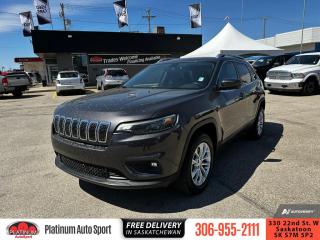 <b>Aluminum Wheels,  Android Auto,  Bluetooth,  Fog Lamps,  SiriusXM!</b><br> <br>    This 2019 Jeep Cherokee can deliver plenty of off-roading capability, but the bigger story is that its civilized and comfortable enough to drive to work every day. This  2019 Jeep Cherokee is for sale today. <br> <br>When the freedom to explore arrives alongside exceptional value, the world opens up to offer endless opportunities. This is what you can expect with this Jeep Cherokee. With an exceptionally smooth ride and an award-winning interior, this Cherokee can take you anywhere in comfort and style. Redesigned for 2019, this Jeep has a refined new look without sacrificing its rugged presence. Experience adventure and discover new territories with the unique and authentically crafted Jeep Cherokee, a major player in Canadas best-selling SUV brand. This  SUV has 96,484 kms. Its  grey in colour  . It has a 9 speed automatic transmission and is powered by a  271HP 3.2L V6 Cylinder Engine.  It may have some remaining factory warranty, please check with dealer for details. <br> <br> Our Cherokees trim level is North. Rugged design defines this Jeep Cherokee North with a black grille and chrome surround. Other features for this model include aluminum wheels, power windows and doors, air conditioning, Uconnect 4 w/7 inch display and Bluetooth connectivity, fog lamps, a leather-wrapped steering wheel with audio and cruise control, automatic HID headlights, and more. This vehicle has been upgraded with the following features: Aluminum Wheels,  Android Auto,  Bluetooth,  Fog Lamps,  Siriusxm,  Steering Wheel Audio Control,  Air Conditioning. <br> To view the original window sticker for this vehicle view this <a href=http://www.chrysler.com/hostd/windowsticker/getWindowStickerPdf.do?vin=1C4PJMCX8KD450096 target=_blank>http://www.chrysler.com/hostd/windowsticker/getWindowStickerPdf.do?vin=1C4PJMCX8KD450096</a>. <br/><br> <br>To apply right now for financing use this link : <a href=https://www.platinumautosport.com/credit-application/ target=_blank>https://www.platinumautosport.com/credit-application/</a><br><br> <br/><br> Buy this vehicle now for the lowest bi-weekly payment of <b>$168.29</b> with $0 down for 84 months @ 5.99% APR O.A.C. ( Plus applicable taxes -  Plus applicable fees   ).  See dealer for details. <br> <br><br> We know that you have high expectations, and as car dealers, we enjoy the challenge of meeting and exceeding those standards each and every time. Allow us to demonstrate our commitment to excellence! </br>

<br> As your one stop shop for quality pre owned vehicles and hassle free auto financing in Saskatoon, we provide the following offers & incentives for our valued clients in Saskatchewan, Alberta & Manitoba. </br> o~o