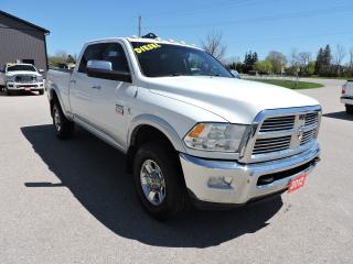 <p>A beautiful condition, well oiled and 1-owner  2012 Ram 2500 Laramie that is powered by a PRE-DEF 6.7L Cummins turbo diesel and 4-wheel drive. There are 19 service records on the Carfax report including Krown Rustproofing records. Heated and cooled leather seats and a heated steering wheel. Navigation, back-up camera and rear park assist system. Bluetooth and steering wheel mounted audio controls with CD and DVD player. Dual climate controls, built-in electric brake control, power adjust pedals and remote start. See the pictures showing all the oiling that was applied to the body. New Michelin tires were just installed for the safety. Sprayed in box liner and 5th wheel hitch rails were added to the 6 1/2-foot length box.  A must-see 2500 Laramie.</p><p>** WE UPDATE OUR WEBSITE REGULARLY IF YOU SEE THIS AD THE VEHICLE IS AVAILABLE! ** Pentastic Motors specializes in 4X4 Gasoline and Diesel trucks from all makes including Dodge, Ford, and General Motors. Extended warranties available!  Financing available from 7.99% APR OAC. Delivery available to Southern Ontario Purchasers! We are 1.5 hrs from Pearson International Airport and offer free pick up from the airport to Purchasers. Leasing options available for Commercial/Agricultural/Personal! **NO ADMIN FEES! All vehicles are CERTIFIED and serviced unless otherwise stated! CARFAX AVAILABLE ON ALL VEHICLES! ** Call, email, or come in for a test drive today! 1-844-4X4-TRUX www.pentasticmotors.com</p>