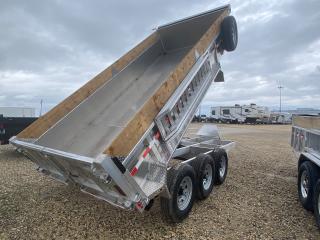 <p><span style=font-size: 13.5pt; line-height: 107%; font-family: Segoe UI, sans-serif;><strong>82” x 16’ Triple Axle Nordek Dump Trailer</strong><br /></span><span style=font-size: 11.0pt; line-height: 107%; font-family: Calibri,sans-serif; mso-ascii-theme-font: minor-latin; mso-fareast-font-family: Calibri; mso-fareast-theme-font: minor-latin; mso-hansi-theme-font: minor-latin; mso-bidi-font-family: Times New Roman; mso-bidi-theme-font: minor-bidi; mso-ansi-language: EN-US; mso-fareast-language: EN-US; mso-bidi-language: AR-SA;>GVWR 21,000 lbs  Payload 16,900 lbs. Dry Weight 4,100 lbs</span><span style=font-size: 13.5pt; line-height: 107%; font-family: Segoe UI, sans-serif;><br /></span><span style=font-size: 11.0pt; line-height: 107%; font-family: Calibri,sans-serif; mso-ascii-theme-font: minor-latin; mso-fareast-font-family: Calibri; mso-fareast-theme-font: minor-latin; mso-hansi-theme-font: minor-latin; mso-bidi-font-family: Times New Roman; mso-bidi-theme-font: minor-bidi; mso-ansi-language: EN-US; mso-fareast-language: EN-US; mso-bidi-language: AR-SA;>- 6’ side-mount heavy duty ramps, 6,000lbs each<br />- 8” channel on tongue - 8 Bolt wheels <br />- 6” tubing on main frame <br />- 4” tubing on box frame, 12” on center <br />- 4 tie-down D-rings inside box <br />- Spare tire mount <br />- Easy lube hubs <br />- 12,000 lbs jack <br />- Cover tarp and tarp protector<br />- LED lighting - Braided wiring harness for extra durability <br />- 2-5/16” adjustable coupler <br />- Brown, all weather pressure treated boards on top of 18” side walls <br />- Deep toolbox <br />- Drop stands included in rear corners <br />- Deep cycle battery <br />- Hydraulic up and hydraulic down <br />- 3/16” thick sheeting on floor - 14,000lb scissor lift on 14k axle trailers <br />- 20,000lb scissor lift on 21k axle trailers<br />- Galvanized rim upgrade<br />- Galvanized spare tire</span></p>