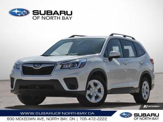 The 2019 Subaru Forester beckons adventure while providing everyday comfort, offering a versatile and reliable SUV experience for drivers seeking both excitement and practicality.<br><br>Inside, the Forester welcomes you to a spacious and thoughtfully designed cabin, featuring quality materials and intuitive technology. With seating for up to five passengers and generous cargo space, this SUV ensures comfort and convenience on every journey, whether navigating city streets or venturing off the beaten path.<br><br>Powered by a capable engine and Subarus legendary Symmetrical All-Wheel Drive system, the Forester delivers confident performance and stability in various driving conditions. Its smooth ride and agile handling make driving effortless, while advanced safety features provide added peace of mind for you and your passengers.<br><br>Externally, the Forester boasts a timeless and rugged design, with bold lines and rugged styling cues that hint at its adventurous spirit. From its distinctive front grille to its practical roof rails, every detail is crafted to enhance both form and function, ensuring youre ready for whatever lies ahead.<br><br>Whether youre exploring the great outdoors or simply navigating daily life, the 2019 Subaru Forester offers the perfect balance of adventure and comfort, making it the ideal companion for drivers who refuse to compromise on their journey.