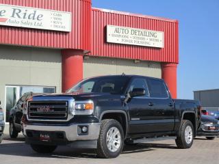 <p>2014 GMC Sierra 1500 SLE Crew Cab 4X4</p><p>5.3LTR<br>A/C<br>Tilt<br>Cruise<br>Power windows<br>Power locks<br>Power mirrors<br>Power heated seats<br>5 passengers<br>Power rear sliding window<br>Power pedals<br>AM/FM radio<br>INTELLINK / Bluetooth<br>180,000kms!<br>Back up camera<br>Locking tailgate<br>Step bars<br>Fog lights<br>CLAIM FREE truck!</p><p>$23,975 Safetied<br>Financing and Warranty Available at Fine Ride Auto Sales Ltd<br>www.FineRideAutoSales.ca</p><p>Call: 204-415-3300 or 1-855-854-3300<br>Text: 204-226-1790<br>View in person at: Unit 3-3000 Main Street</p><p></p><p style=text-align:center;><i><strong><u>***NEW HOURS EFFECTIVE MAY 15, 2024***</u></strong></i></p><p style=text-align:center;>Monday                9am to 6pm<br>Tuesday               9am to 6pm<br>Wednesday               9am to 6pm<br>Thursday                9am to 6pm<br>Friday                9am to 5pm<br>Saturday                   10am to 2pm<br>Sunday                    CLOSED</p><p style=text-align:center;><i><strong>***CLOSED SATURDAY, SUNDAY & MONDAYS FOR LONG WEEKENDS***</strong></i></p>