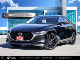 Used 2021 Mazda MAZDA3 GT w/Turbo GT |stunning BLACK ON WHITE LEATHER | for sale in Cobourg, ON