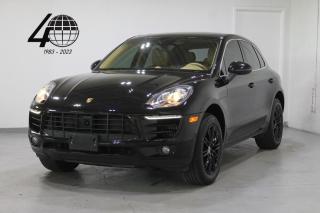 <p>The Macan S is a luxury compact Porsche SUV with upgraded performance and luxury features! Optioned in black over a beige interior on black 18” wheels, powered by a 330 horsepower turbocharged V6 engine with all-wheel drive and a 7-speed PDK dual-clutch transmission. Features include a panoramic roof, heated steering, heated front seats, integrated navigation, a backup camera with front/rear parking sensors, and more!</p>

<p>World Fine Cars Ltd. has been in business for over 40 years and maintains over 90 pre-owned vehicles in inventory at all times. Every certified retailed vehicle will have a 3 Month 3000 KM POWERTRAIN WARRANTY WITH SEALS AND GASKETS COVERAGE, with our compliments (conditions apply please contact for details). CarFax Reports are always available at no charge. We offer a full service center and we are able to service everything we sell. With a state of the art showroom including a comfortable customer lounge with WiFi access. We invite you to contact us today 1-888-334-2707 www.worldfinecars.com</p>