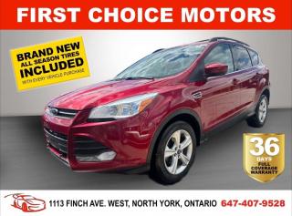 Welcome to First Choice Motors, the largest car dealership in Toronto of pre-owned cars, SUVs, and vans priced between $5000-$15,000. With an impressive inventory of over 300 vehicles in stock, we are dedicated to providing our customers with a vast selection of affordable and reliable options. <br><br>Were thrilled to offer a used 2013 Ford Escape SE, red color with 113,000km (STK#7341) This vehicle was $11990 NOW ON SALE FOR $9990. It is equipped with the following features:<br>- Automatic Transmission<br>- Heated seats<br>- Bluetooth<br>- Alloy wheels<br>- Power windows<br>- Power locks<br>- Power mirrors<br>- Air Conditioning<br><br>At First Choice Motors, we believe in providing quality vehicles that our customers can depend on. All our vehicles come with a 36-day FULL COVERAGE warranty. We also offer additional warranty options up to 5 years for our customers who want extra peace of mind.<br><br>Furthermore, all our vehicles are sold fully certified with brand new brakes rotors and pads, a fresh oil change, and brand new set of all-season tires installed & balanced. You can be confident that this car is in excellent condition and ready to hit the road.<br><br>At First Choice Motors, we believe that everyone deserves a chance to own a reliable and affordable vehicle. Thats why we offer financing options with low interest rates starting at 7.9% O.A.C. Were proud to approve all customers, including those with bad credit, no credit, students, and even 9 socials. Our finance team is dedicated to finding the best financing option for you and making the car buying process as smooth and stress-free as possible.<br><br>Our dealership is open 7 days a week to provide you with the best customer service possible. We carry the largest selection of used vehicles for sale under $9990 in all of Ontario. We stock over 300 cars, mostly Hyundai, Chevrolet, Mazda, Honda, Volkswagen, Toyota, Ford, Dodge, Kia, Mitsubishi, Acura, Lexus, and more. With our ongoing sale, you can find your dream car at a price you can afford. Come visit us today and experience why we are the best choice for your next used car purchase!<br><br>All prices exclude a $10 OMVIC fee, license plates & registration  and ONTARIO HST (13%)