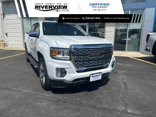 <p>Recently added to our preowned lot is this 2022 GMC Canyon Denali in Summit White! Only One Owner!</p>

<p>The 2022 GMC Canyon Denali delivers an exceptional blend of refinement and rugged capability. With its distinctive Denali styling cues, premium interior features, and advanced technology, this midsize truck offers a luxurious driving experience both on and off the road. Whether tackling tough terrain or cruising city streets, the Canyon Denali stands out as a sophisticated yet capable choice in the pickup segment.</p>

<p>Some of the features include, leather upholstery, heated seats, heated steering wheel, nvaigation system, chrome assist steps, a touchscreen disaplay, trailering package, rear view camera with rear park assist, keyless entry, remote vehicle start, steering wheel audio controls, bluetooth, Bose speakers, cruise control, 20 alloy wheels, and so much more!</p>

<p>Call and book your appointment today!</p>
<p><span style=font-size:12px><span style=font-family:Arial,Helvetica,sans-serif><strong>Certified Pre-Owned</strong> vehicles go through a 150+ point inspection and are reconditioned to the highest standards. They include a 3 month/5,000km dealer certified warranty with 24 hour roadside assistance, exchange privileged within first 30 days/2,500km and a 3 month free trial of SiriusXM radio (when vehicle is equipped). Verify with dealer for all vehicle features.</span></span></p>

<p><span style=font-size:12px><span style=font-family:Arial,Helvetica,sans-serif>All our vehicles are <strong>Market Value Priced</strong> which provides you with the most competitive prices on all our pre-owned vehicles, all the time. </span></span></p>

<p><span style=font-size:12px><span style=font-family:Arial,Helvetica,sans-serif><strong><span style=background-color:white><span style=color:black>**All advertised pricing is for financing purchases, all-cash purchases will have a surcharge.</span></span></strong><span style=background-color:white><span style=color:black> Surcharge rates based on the selling price $0-$29,999 = $1,000 and $30,000+ = $2,000. </span></span></span></span></p>

<p><span style=font-size:12px><span style=font-family:Arial,Helvetica,sans-serif><strong>*4.99% Financing</strong> available OAC on select pre-owned vehicles up to 24 months, 6.49% for 36-48 months, 6.99% for 60-84 months.(2019-2025MY Encore, Envision, Enclave, Verano, Regal, LaCrosse, Cruze, Equinox, Spark, Sonic, Malibu, Impala, Trax, Blazer, Traverse, Volt, Bolt, Camaro, Corvette, Silverado, Colorado, Tahoe, Suburban, Terrain, Acadia, Sierra, Canyon, Yukon/XL).</span></span></p>

<p><span style=font-size:12px><span style=font-family:Arial,Helvetica,sans-serif>Visit us today at 854 Murray Street, Wallaceburg ON or contact us at 519-627-6014 or 1-800-828-0985.</span></span></p>

<p> </p>