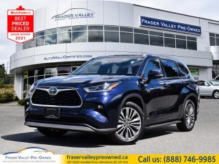 Used 2021 Toyota Highlander Hybrid Limited  - Sunroof - $204.11 /Wk for sale in Abbotsford, BC