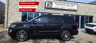 Need a vehicle that has style ? Look at our Pre-Owned 2016 FORD EXPLORER SPORT 4X4 6 PASSENGER (Pictured in photo) /Filled with top options including Keyless Entry, Four wheel drive Bluetooth,Power Mirrors, Rearview camera,Power Liftgate Leather Navigation Heated seats Power Locks, Factory Car starter Power Windows./Air /Tilt /Cruise Am/Fm Stereo/ Cd Player Power seat  Power Sunroof ,Smooth ride at a great price thats ready for your test drive. Fully inspected and given a clean bill of health by our technicians and a 6 months warranty package.. Fully detailed on the interior and exterior so it feels like new to you. There should never be any surprises when buying a used car, thats why we share our Mechanical Fitness Assessment and Carfax with our customers, so you know what we know. Bonnybrook Auto , helping thousands find quality used vehicles at prices they can afford. If you would like to book a test drive, have questions about a vehicle or need information on finance rates, give our friendly staff a call today! Bonnybrook auto sales is proudly one of the few car dealerships that have been serving Calgary for over Twenty years. /TRADE INS WELCOMED/ Amvic Licensed Business. Due to the recent increase for used vehicles. Demand and sales combined with the U.S exchange rate, a lot vehicles are being exported to the U.S. We are in need of pre-owned vehicles. We give top dollar for your trades. We also purchase all makes and models.