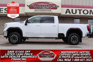 Used 2020 GMC Sierra 2500 HD SLE 4X4 6.6L V8, CREW/ LIFTED/LOADED/SHARP/AS NEW for sale in Headingley, MB
