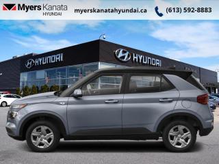 <b>Heated Seats,  Heated Steering Wheel,  Lane Change Assist,  Forward Collision Assist,  Aluminum Wheels!</b><br> <br>    The 2021 Venue sets itself apart as Hyundais newest charismatic crossover with style to match. This  2021 Hyundai Venue is fresh on our lot in Kanata. <br> <br>This 2021 Hyundai Venue is a smaller CUV that is big on modern style. With short overhangs making it easier to parallel park, a peppy yet fuel efficient engine and plenty of space for groceries, the Hyundai Venue makes for the best practical city sport-ute you can buy. This  SUV has 86,661 kms. Its  grey in colour  . It has an automatic transmission and is powered by a  121HP 1.6L 4 Cylinder Engine. <br> <br> Our Venues trim level is Preferred IVT. This Venue Preferred comes lots of extra features over the base model Essential that includes blind spot awareness, rear cross-traffic collision warning and lane change assist, forward collision-avoidance assist, aluminum wheels, a heated steering wheel, proximity keyless entry system with remote start and drive mode select. You will also get 3 stage heated front seats, an 8 inch colour touch screen display with Android Auto and Apple CarPlay, a rearview camera, 60/40 split-fold rear seats, heated side mirrors, high beam assist and much more. This vehicle has been upgraded with the following features: Heated Seats,  Heated Steering Wheel,  Lane Change Assist,  Forward Collision Assist,  Aluminum Wheels,  Apple Carplay,  Android Auto. <br> <br>To apply right now for financing use this link : <a href=https://www.myerskanatahyundai.com/finance/ target=_blank>https://www.myerskanatahyundai.com/finance/</a><br><br> <br/><br> Buy this vehicle now for the lowest weekly payment of <b>$63.71</b> with $0 down for 96 months @ 8.99% APR O.A.C. ( Plus applicable taxes -  and licensing fees   ).  See dealer for details. <br> <br>Smart buyers buy at Myers where all cars come Myers Certified including a 1 year tire and road hazard warranty (some conditions apply, see dealer for full details.)<br> <br>This vehicle is located at Myers Kanata Hyundai 400-2500 Palladium Dr Kanata, Ontario.<br>*LIFETIME ENGINE TRANSMISSION WARRANTY NOT AVAILABLE ON VEHICLES WITH KMS EXCEEDING 140,000KM, VEHICLES 8 YEARS & OLDER, OR HIGHLINE BRAND VEHICLE(eg. BMW, INFINITI. CADILLAC, LEXUS...)<br> Come by and check out our fleet of 40+ used cars and trucks and 40+ new cars and trucks for sale in Kanata.  o~o