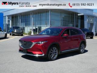 <b>Low Mileage, Navigation,  Leather Seats,  Cooled Seats,  Sunroof,  Power Liftgate!</b><br> <br>     This  2021 Mazda CX-9 is fresh on our lot in Kanata. <br> <br>Whether you love the technological innovation behind the 2021 Mazda CX-9 or whether you love the way it looks, the CX-9 is crafted to deliver a superbly rich driving experience. Be it everyday commutes or once in a lifetime cross-country treks, driving solo or with friends and family, the CX-9 pairs award-winning technology with elegant finishes and premium features for unforgettable moments behind the wheel.This low mileage  SUV has just 32,392 kms. Its  red in colour  . It has an automatic transmission and is powered by a  227HP 2.5L 4 Cylinder Engine. <br> <br> Our CX-9s trim level is GT AWD. Upgrading to this GT is a wise choice as it comes with premium features like a larger touchscreen and navigation, Apple CarPlay and Android Auto, a Bose premium audio system, lane keep assist and lane departure warning, adaptive cruise control, head up display, power liftgate, heated steering wheel, a proximity key and a power sunroof. You will also get heated and cooled leather seats, stylish aluminum wheels, a 360 degree camera, tri zone automatic climate control, LED lighting, reclining second row seats and power front seats. Additional safety features include forward obstruction warning, pedestrian detection, full range active braking assist, high beam control plus advanced blind spot monitoring. This vehicle has been upgraded with the following features: Navigation,  Leather Seats,  Cooled Seats,  Sunroof,  Power Liftgate,  Heated Steering Wheels,  Premium Audio. <br> <br>To apply right now for financing use this link : <a href=https://www.myerskanatagm.ca/finance/ target=_blank>https://www.myerskanatagm.ca/finance/</a><br><br> <br/><br>Price is plus HST and licence only.<br>Book a test drive today at myerskanatagm.ca<br>*LIFETIME ENGINE TRANSMISSION WARRANTY NOT AVAILABLE ON VEHICLES WITH KMS EXCEEDING 140,000KM, VEHICLES 8 YEARS & OLDER, OR HIGHLINE BRAND VEHICLE(eg. BMW, INFINITI. CADILLAC, LEXUS...)<br> Come by and check out our fleet of 40+ used cars and trucks and 140+ new cars and trucks for sale in Kanata.  o~o