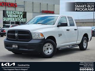4x4, AWD. 4WD, 1-Year SiriusXM Subscription, 4-Wheel Disc Brakes, ABS brakes, Air Conditioning, AM/FM radio, Auto-Dim Rearview Mirror w/Display, Class IV Hitch Receiver, Cloth Front 40/20/40 Bench Seat, For SiriusXM Info Call 888-539-7474, Front 40/20/40 Split Bench Seat, Front Armrest w/3 Cup Holders, Front Floor Mats, Fully automatic headlights, Hands-Free Comm w/Bluetooth, Manual Adjust Seats, Media Hub w/USB & Aux Input Jack, ParkView Rear Back-Up Camera, Passenger door bin, Popular Equipment Group, Power door mirrors, Power steering, Power windows, Quick Order Package 22B Tradesman, Radio: Uconnect 3.0, Rear Floor Mats, Rear Folding Seat, Remote Keyless Entry, SiriusXM Satellite Radio, Spray-In Bedliner, Tachometer, Tilt steering wheel, Tradesman Package, Voltmeter, Wheels: 17 x 7 Lightweight Steel.



Bright White Clearcoat 2019 Ram 1500 Classic ST 1500 Classic ST, 4X4, Bluetooth, Reverse Camera 4WD 8-Speed Automatic Pentastar 3.6L V6 VVT





Family owned and operated more than 20 years, we provide the friendly and courteous service that you deserve. All of the Pre-Owned vehicles we offer for sale go through a , vigorous safety and mechanical inspection and are thoroughly cleaned and detailed so that they are in as close to as new condition as possible. Our DAILY Ontario wide Price Checks against similar inventory make sure we are offering you the best deal possible on any vehicle in our stock. Read our Online Reviews & Check us out on Facebook!***** See all of our New & Pre-Owned Inventory, at http://www.cardinalkia.com/.***** We have satisfied customers from all over Ontario; Niagara Falls, St. Catharines, Welland, Fonthill, Fort Erie, Grimsby, Port Colborne, Beamsville, Hamilton, Smithville, Wainfleet, Stoney Creek, Hamilton Mountain, Burlington, Oakville, Ancaster and Caledonia, Mississauga, South Brampton and Hagersville.***** With easy bank financing and these great values, you can drive home in one of these great Cardinal Kia pre-owned vehicles today.