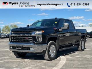 <b>Low Mileage, Leather Seats,  Remote Start,  Aluminum Wheels,  Apple CarPlay,  Android Auto!</b><br> <br>    With a mix of incredible technology and brute strength, this 2023 Silverado HD is exactly what a modern truck needs to be. This  2023 Chevrolet Silverado 3500HD is fresh on our lot in Orleans. <br> <br>Built to be cutting edge from the ground up, this 2023 Silverado HD offers the best and innovative technology from the material used to build it, to the instinctive and fun infotainment, to the loads of assistive technology to make your work day easier. With the ability to help you hook a trailer, stay connected, load the bed, and navigate, this 2023 Silverado will become your favorite coworker in a heartbeat.This low mileage  sought after diesel Crew Cab 4X4 pickup  has just 13,604 kms. Its  black in colour  . It has an automatic transmission and is powered by a  445HP 6.6L 8 Cylinder Engine. <br> <br> Our Silverado 3500HDs trim level is LTZ. Stepping up to this Silverado 3500HD LTZ is an excellent decision as it comes with premium features like unique aluminum wheels, leather seats, a larger 8 inch touchscreen with Apple CarPlay and Android Auto, Bluetooth streaming audio and voice-activated technology. Comfort and convenience is enhanced with a HD rear vision camera w/ hitch guidance, remote vehicle start, a leather steering wheel, a 60/40 split folding bench rear seat, an EZ lift and lower tailgate, 4G LTE hotspot capability, teen driver technology, SiriusXM radio plus it also comes with signature LED lights, 10-way power front seats, power folding exterior mirrors and an advanced trailering system. This vehicle has been upgraded with the following features: Leather Seats,  Remote Start,  Aluminum Wheels,  Apple Carplay,  Android Auto,  Touch Screen,  Ez-lift Tailgate. <br> <br>To apply right now for financing use this link : <a href=https://www.myersorleansgm.ca/FinancePreQualForm target=_blank>https://www.myersorleansgm.ca/FinancePreQualForm</a><br><br> <br/><br> Buy this vehicle now for the lowest bi-weekly payment of <b>$602.87</b> with $0 down for 96 months @ 9.99% APR O.A.C. ( Plus applicable taxes -  Plus applicable fees   ).  See dealer for details. <br> <br>*MYERS LIFETIME ENGINE AND TRANSMISSION COVERAGE CERTIFICATE NOT AVAILABLE ON VEHICLES WITH KMS EXCEEDING 140,000KM, VEHICLES 8 YEARS & OLDER, OR HIGHLINE BRAND VEHICLE(eg. BMW, INFINITI. CADILLAC, LEXUS...)<br> Come by and check out our fleet of 30+ used cars and trucks and 180+ new cars and trucks for sale in Orleans.  o~o