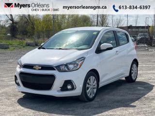 <b>Low Mileage, Aluminum Wheels,  Cruise Control,  Apple CarPlay,  Android Auto,  Remote Keyless Entry!</b><br> <br>    From downtown to uptown and everywhere in between, the Chevy Spark offers the spunk and versatility to tackle any city street. This  2018 Chevrolet Spark is fresh on our lot in Orleans. <br> <br>The 2018 Chevrolet Spark is the perfect car for any city commuter. It is agile, fun to drive and perfect for navigating through busy city streets or parking in that great spot that might be too tight a larger SUV. The interior is surprisingly spacious and offers plenty of cargo room plus it comes loaded with some technology to make your drive even better. This low mileage  hatchback has just 49,587 kms. Its  white in colour  . It has an automatic transmission and is powered by a  98HP 1.4L 4 Cylinder Engine.  It may have some remaining factory warranty, please check with dealer for details. <br> <br> Our Sparks trim level is LT. This amazing compact car comes with stylish aluminum wheels, a 7 inch colour touchscreen display featuring Android Auto and Apple CarPlay capability plus it comes with Chevrolet MyLink and SiriusXM radio, a built in rear vision camera and bluetooth streaming audio. Additional features  on this upgraded trim include cruise and audio controls on the steering wheel, remote keyless entry, a 60/40 split rear seat, air conditioning and it also comes with Stabilitrak and traction control to keep you safely on the road no matter the weather conditions. This vehicle has been upgraded with the following features: Aluminum Wheels,  Cruise Control,  Apple Carplay,  Android Auto,  Remote Keyless Entry,  Rear View Camera,  Streaming Audio. <br> <br>To apply right now for financing use this link : <a href=https://www.myersorleansgm.ca/FinancePreQualForm target=_blank>https://www.myersorleansgm.ca/FinancePreQualForm</a><br><br> <br/><br> Buy this vehicle now for the lowest bi-weekly payment of <b>$136.87</b> with $0 down for 72 months @ 9.99% APR O.A.C. ( Plus applicable taxes -  Plus applicable fees   ).  See dealer for details. <br> <br>*MYERS LIFETIME ENGINE AND TRANSMISSION COVERAGE CERTIFICATE NOT AVAILABLE ON VEHICLES WITH KMS EXCEEDING 140,000KM, VEHICLES 8 YEARS & OLDER, OR HIGHLINE BRAND VEHICLE(eg. BMW, INFINITI. CADILLAC, LEXUS...)<br> Come by and check out our fleet of 30+ used cars and trucks and 170+ new cars and trucks for sale in Orleans.  o~o