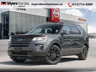 <b>Rear View Camera,  Bluetooth,  Air Conditioning,  Aluminum Wheels,  SYNC!</b><br> <br>  Compare at $28615 - KANATA NISSAN PRICE is just $26995! <br> <br>   The Ford Explorer is the SUV that started the craze - and its still a contender, with a premium interior that seats seven, high-tech features, and robust mechanicals. -Car and Driver This  2018 Ford Explorer is fresh on our lot in Kanata. This  SUV has 74,025 kms. Its  nice in colour  . It has an automatic transmission and is powered by a   3.5L V6 Cylinder Engine. <br> <br> Our Explorers trim level is XLT. This Ford Explorer XLT is an excellent blend of features and value. It comes standard with SYNC 3 with an 8-inch color touchscreen, Bluetooth connectivity, Android Auto, Apple CarPlay, a USB port, SiriusXM, dual-zone automatic climate control, a rearview camera, front and rear parking sensors, steering wheel audio and cruise control, aluminum wheels, fog lamps, and more. This vehicle has been upgraded with the following features: Rear View Camera,  Bluetooth,  Air Conditioning,  Aluminum Wheels,  Sync,  Siriusxm,  Fog Lights. <br> To view the original window sticker for this vehicle view this <a href=http://www.windowsticker.forddirect.com/windowsticker.pdf?vin=1FM5K8D81JGA74188 target=_blank>http://www.windowsticker.forddirect.com/windowsticker.pdf?vin=1FM5K8D81JGA74188</a>. <br/><br> <br/><br> Payments from <b>$434.19</b> monthly with $0 down for 84 months @ 8.99% APR O.A.C. ( Plus applicable taxes -  and licensing    ).  See dealer for details. <br> <br>*LIFETIME ENGINE TRANSMISSION WARRANTY NOT AVAILABLE ON VEHICLES WITH KMS EXCEEDING 140,000KM, VEHICLES 8 YEARS & OLDER, OR HIGHLINE BRAND VEHICLE(eg. BMW, INFINITI. CADILLAC, LEXUS...)<br> Come by and check out our fleet of 50+ used cars and trucks and 90+ new cars and trucks for sale in Kanata.  o~o