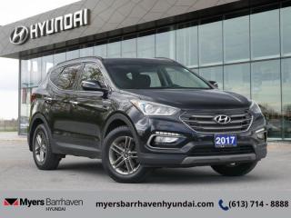 <b>Heated Seats,  Memory Seats,  Blind Spot Detection,  Collision Alert,  Bluetooth !</b><br> <br>  Compare at $17166 - Our Price is just $16666! <br> <br>   This Hyundai Santa Fe Sport still does what good crossover SUVs do best. It delivers flexible space, decent performance, and great value. This  2017 Hyundai Santa Fe Sport is fresh on our lot in Ottawa. <br> <br>Hyundai designed this Santa Fe Sport to feed your spirit of adventure with a blend of versatility, luxury, safety, and security. It takes a spacious interior and wraps it inside a dynamic shape that turns heads. Under the hood, the engine combines robust power with remarkable fuel efficiency. For one attractive vehicle that does it all, this Hyundai Santa Fe Sport is a smart choice. This  SUV has 117,954 kms. Its  black in colour  . It has an automatic transmission and is powered by a  185HP 2.4L 4 Cylinder Engine.  <br> <br> Our Santa Fe Sports trim level is Luxury. Whatever your plans are, carry them out in style with Santa Fe Sport 2.4 Luxury. Equipped with all the features found on the SE, this model is also equipped with opulent features such as a 12-speaker Infinity audio system, and an 8-in touchscreen navigation system with rear view camera, sliding second-row seats, drivers Integrated Memory System, proximity keyless entry with push-button ignition and a Smart power tailgate. This vehicle has been upgraded with the following features: Heated Seats,  Memory Seats,  Blind Spot Detection,  Collision Alert,  Bluetooth . <br> <br/><br> Buy this vehicle now for the lowest bi-weekly payment of <b>$135.94</b> with $0 down for 72 months @ 6.99% APR O.A.C. ( Plus applicable taxes -  & fees   ).  See dealer for details. <br> <br>*LIFETIME ENGINE TRANSMISSION WARRANTY NOT AVAILABLE ON VEHICLES WITH KMS EXCEEDING 140,000KM, VEHICLES 8 YEARS & OLDER, OR HIGHLINE BRAND VEHICLE(eg. BMW, INFINITI. CADILLAC, LEXUS...)<br> Come by and check out our fleet of 30+ used cars and trucks and 100+ new cars and trucks for sale in Ottawa.  o~o