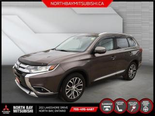 Recent Arrival! 2018 Mitsubishi Outlander GT6-Speed Sportronic with Paddle-Shifters, 4WD.Reviews:* A pleasant ride, decent off-road capability, a smooth V6 powertrain, good fuel mileage and Mitsubishis unbeatable warranty were all rated highly by owners. Flexibility and all-weather confidence were also appreciated. Source: autoTRADER.ca3.0L V6 SOHC MIVEC 6-Speed Sportronic with Paddle-Shifters 4WDAt North Bay Mitsubishi, we pride ourselves on our great service, great prices, and our ability to make the car buying experience easy and enjoyable. All of our used vehicles undergo a vigorous certification and reconditioning process to make sure that you will be completely satisfied with your new vehicle. North Bay Mitsubishi works closely with all major banks and lending institutions to ensure you get the best rate possible. We welcome all types of credit. Whether its good credit, bad credit, bankruptcies, consumer proposals, we will work with you to get you the best rate possible. We dont have what you are looking for? Dont worry, we have that covered! We have access to a network of dealers and wholesalers at our disposal so no matter what it is you are looking for, we can get it! Dont live in North Bay? We also Deliver all over Ontario!This vehicle is located at North Bay Mitsubishi, 202 Lakeshore Drive, North bay, ON, P1A 2B5. Available at: North Bay Mitsubishi 202 Lakeshore Dr., North Bay, ON