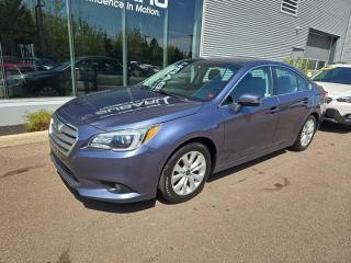 New Price!Twilight Blue Metallic 2017 Subaru Legacy 2.5i AWD Lineartronic CVT 2.5L Boxer H4 DOHC 16VValue Market Pricing, No Accidents, ABS brakes, CD player, Exterior Parking Camera Rear, Fully automatic headlights, Heated door mirrors, Heated front seats, Power driver seat, Premium Cloth Upholstery, Steering wheel mounted audio controls, Variably intermittent wipers.Certification Program Details: 85 Point Inspection Fresh Oil Change Brake Inspection Tire Inspection Fresh 1 Year MVI Full Detail Free Carfax Report Full Tank of Gas Certified TechniciansFair Market Pricing * No Pressure Sales Environment * Access to over 2000 used vehicles * Free Carfax with every car * Our highly skilled and experienced team will ensure that your vehicle is in excellent condition and looking fantastic!!Awards:* ALG Canada Residual Value AwardsSteele Auto Group is the most diversified group of automobile dealerships in Atlantic Canada, with 34 dealerships selling 27 brands and an employee base of over 1000. Sales are up by double digits over last year and the plan going forward is to expand further into Atlantic Canada.Reviews:* Owners report a pleasing, relaxing, and comfortable ride; adequate cabin and trunk space; good build quality; good mileage; plenty of confidence in inclement weather; and smooth, predictable operation from the adaptive cruise control system. Front seat space and at-hand storage for smaller items are also highly rated. Source: autoTRADER.ca