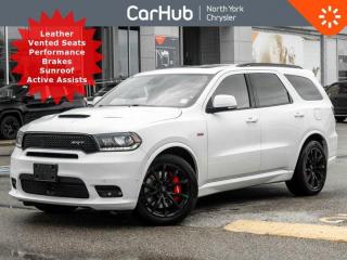 Only 31,538 Kms! This Dodge Durango boasts a Premium Unleaded V-8 6.4 L/392 engine powering this Automatic transmission. Wheels: 20 Low-Gloss Black Multi-Spoke Alloys (STD), Transmission: 8-Speed Torqueflite Automatic (STD). Clean CARFAX! Our advertised prices are for consumers (i.e. end users) only.   This Dodge Durango Comes Equipped with These Options
Exterior Color: White Knuckle, Interior Color: Black interior / Black seats, Engine: 6.4L SRT HEMI V8 engine with FuelSaver MDS, Transmission: 8--speed TorqueFlite automatic transmission. Laguna leather--faced front vented bucket seats: Black and Red seats. Technology Group: Lane Departure Warning with Lane Keep Assist, Forward Collision Warning with Active Braking, Advanced Brake Assist, Adaptive Cruise Control with Stop and Go. Trailer Tow Group IV: Trailer Brake Control, Compact spare tire, 4-- and 7--pin wiring harness, Class IV hitch receiver. SRT Interior Appearance Group: Suede headliner, Carbon fibre interior accents, Leather--wrapped instrument panel. High performance brakes. Red seat belts. Second--row console with armrest and storage: Third--row floor mat and full console, Rear illuminated cup holders, 12--volt auxiliary power outlet -- second--row, USB charging port in console. Power sunroof. Black roof rails: Integrated roof rail crossbars. Blind--Spot Monitoring w/ Rear Cross--Path Detection. Keyless Enter n Go with push--button start, Park--Sense Front and Rear Park Assist, ParkView Rear Back--Up Camera, Uconnect 4C NAV with 8.4--inch display, Power liftgate.  Dont miss out on this one!          Please note the window sticker features options the car had when new -- some modifications may have been made since then. Please confirm all options and features with your CarHub Product Advisor.     
Drive Happy with CarHub
*** All-inclusive, upfront prices -- no haggling, negotiations, pressure, or games

 

*** Purchase or lease a vehicle and receive a $1000 CarHub Rewards card for service.

 

*** 3 day CarHub Exchange program available on most used vehicles. Details: www.northyorkchrysler.ca/exchange-program/

 

*** 36 day CarHub Warranty on mechanical and safety issues and a complete car history report

 

*** Purchase this vehicle fully online on CarHub websites

 

 

Transparency Statement
Online prices and payments are for finance purchases -- please note there is a $750 finance/lease fee. Cash purchases for used vehicles have a $2,200 surcharge (the finance price + $2,200), however cash purchases for new vehicles only have tax and licensing extra -- no surcharge. NEW vehicles priced at over $100,000 including add-ons or accessories are subject to the additional federal luxury tax. While every effort is taken to avoid errors, technical or human error can occur, so please confirm vehicle features, options, materials, and other specs with your CarHub representative. This can easily be done by calling us or by visiting us at the dealership. CarHub used vehicles come standard with 1 key. If we receive more than one key from the previous owner, we include them with the vehicle. Additional keys may be purchased at the time of sale. Ask your Product Advisor for more details. Payments are only estimates derived from a standard term/rate on approved credit. Terms, rates and payments may vary. Prices, rates and payments are subject to change without notice. Please see our website for more details.

