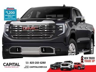 This GMC Sierra 1500 delivers a Gas V8 6.2L/376 engine powering this Automatic transmission. ENGINE, 6.2L ECOTEC3 V8 (420 hp [313 kW] @ 5600 rpm, 460 lb-ft of torque [624 Nm] @ 4100 rpm); featuring Dynamic Fuel Management, Wireless, Apple CarPlay / Wireless Android Auto, Wireless charging.*This GMC Sierra 1500 Comes Equipped with These Options *Wipers, front rain-sensing, Windows, power rear, express down, Windows, power front, drivers express up/down, Window, power, rear sliding with rear defogger, Window, power front, passenger express up/down, Wi-Fi Hotspot capable (Terms and limitations apply. See onstar.ca or dealer for details.), Wheels, 20 x 9 (50.8 cm x 22.9 cm) multi-dimensional polished aluminum, Wheelhouse liners, rear (Deleted with (PCP) Denali CarbonPro Edition.), Wheel, 17 x 8 (43.2 cm x 20.3 cm) full-size, steel spare, USB Ports, 2, Charge/Data ports located inside centre console.* Stop By Today *A short visit to Capital Chevrolet Buick GMC Inc. located at 13103 Lake Fraser Drive SE, Calgary, AB T2J 3H5 can get you a reliable Sierra 1500 today!