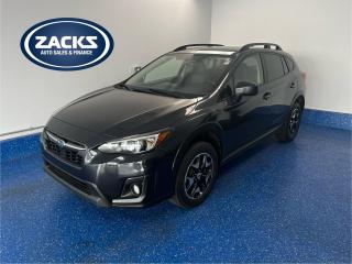 New Price! 2018 Subaru Crosstrek Sport Sport AWD | Zacks Certified Certified. Lineartronic CVT AWD Gray 2.0L 16V DOHC<br><br><br>AM/FM radio: SiriusXM, Apple CarPlay/Android Auto, Automatic temperature control, Exterior Parking Camera Rear, Front fog lights, Front reading lights, Heated door mirrors, Heated front seats, Power driver seat, Power moonroof, Premium Sport Cloth Upholstery, Radio: 8 Infotainment System w/AM/FM/CD/MP3/WMA, Remote keyless entry, Tilt steering wheel, Wheels: 17 x 7 Bespoke Design Aluminum Alloy.<br><br>Certification Program Details: Fully Reconditioned | Fresh 2 Yr MVI | 30 day warranty* | 110 point inspection | Full tank of fuel | Krown rustproofed | Flexible financing options | Professionally detailed<br><br>This vehicle is Zacks Certified! Youre approved! We work with you. Together well find a solution that makes sense for your individual situation. Please visit us or call 902 843-3900 to learn about our great selection.<br>Awards:<br>  * ALG Canada Residual Value Awards, Residual Value Awards Reviews:<br>  * Owner confidence seems to be covered off nicely with the Subaru Crosstrek. Many owners and reviewers rate the Crosstrek highly for its strong safety scores, all-weather traction, and a combination of good fuel economy and go-anywhere versatility that make virtually any road trip or adventure a no-brainer, regardless of conditions. Source: autoTRADER.ca<br><br>With 22 lenders available Zacks Auto Sales can offer our customers with the lowest available interest rate. Thank you for taking the time to check out our selection!