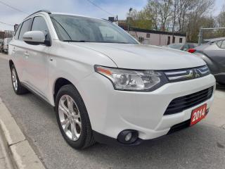Used 2014 Mitsubishi Outlander GT-4WD-7 SEATS-LEATHER-BK CAM-BLUETOOTH-ALLOYS for sale in Scarborough, ON