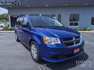 Remote Start, 7 Seater, Sirius XM, 3.6L V6, Power Seats, CD Player & Low Kms!

2020 Dodge Grand Caravan SE Indigo Blue Clearcoat Odometer is 47324 kilometers below market average!

FWD 6-Speed Automatic Pentastar 3.6L V6 VVT

Features:
-	Air Conditioning
-	7 Seater
-	AM/FM Stereo
-	Bucket Seats
-	CD Player
-	Child-Safety Locks
-	Cloth Interior
-	Cruise Control
-	Daytime Running Lights
-	Intermittent Wipers
-	Keyless Entry
-	Luggage Rack
-	MP3 CD Player
-	Rear Defroster
-	Sirius XM
-	Stability Control
-	Steering Wheel Audio Controls
-	Tilt Steering
-	Traction Control
-	Trip Computer

Whether you are looking for a great place to buy your next used vehicle, find a qualified repair centre, or looking for parts for your vehicle, Lincoln Township Motors has the answer for you. We are committed to the needs of our customers and stay ahead of the competition. Theres no way to buy the wrong vehicle from Lincoln Township Motors!

Book your test drive today! 
WE BUY CARS! Any make, model or condition, No purchase necessary.

Come Visit us Today!
4735 King St. Beamsville, L3J 1E9
Call Us For All Your Automotive Needs!

*All Lincoln Township Motor vehicles have a CarFax report. Please contact for more information*