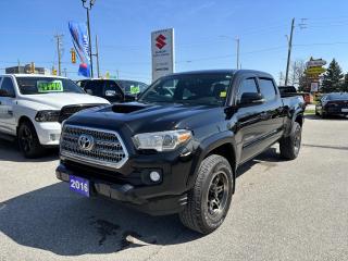 The 2016 Toyota Tacoma TRD Sport Double Cab 4x4 offers the perfect blend of style, performance, and technology. With its sleek design and powerful engine, this truck is sure to turn heads on and off the road. Equipped with a navigation system, camera, and Bluetooth connectivity, staying connected and on track has never been easier. With its four-wheel drive capability, this truck can handle any terrain with ease, making it the perfect companion for your next adventure. And with Toyotas reputation for quality and reliability, you can drive with confidence knowing that this truck will exceed your expectations. Dont miss out on the opportunity to own this impressive vehicle. Upgrade your driving experience today with the 2016 Toyota Tacoma TRD Sport Double Cab 4x4.

G. D. Coates - The Original Used Car Superstore!
 
  Our Financing: We have financing for everyone regardless of your history. We have been helping people rebuild their credit since 1973 and can get you approvals other dealers cant. Our credit specialists will work closely with you to get you the approval and vehicle that is right for you. Come see for yourself why were known as The Home of The Credit Rebuilders!
 
  Our Warranty: G. D. Coates Used Car Superstore offers fully insured warranty plans catered to each customers individual needs. Terms are available from 3 months to 7 years and because our customers come from all over, the coverage is valid anywhere in North America.
 
  Parts & Service: We have a large eleven bay service department that services most makes and models. Our service department also includes a cleanup department for complete detailing and free shuttle service. We service what we sell! We sell and install all makes of new and used tires. Summer, winter, performance, all-season, all-terrain and more! Dress up your new car, truck, minivan or SUV before you take delivery! We carry accessories for all makes and models from hundreds of suppliers. Trailer hitches, tonneau covers, step bars, bug guards, vent visors, chrome trim, LED light kits, performance chips, leveling kits, and more! We also carry aftermarket aluminum rims for most makes and models.
 
  Our Story: Family owned and operated since 1973, we have earned a reputation for the best selection, the best reconditioned vehicles, the best financing options and the best customer service! We are a full service dealership with a massive inventory of used cars, trucks, minivans and SUVs. Chrysler, Dodge, Jeep, Ford, Lincoln, Chevrolet, GMC, Buick, Pontiac, Saturn, Cadillac, Honda, Toyota, Kia, Hyundai, Subaru, Suzuki, Volkswagen - Weve Got Em! Come see for yourself why G. D. Coates Used Car Superstore was voted Barries Best Used Car Dealership!