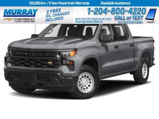 Presenting the pristine 2024 Chevrolet Silverado 1500 RST. This brand new Crew Cab Pickup is the embodiment of robust power and contemporary style. With its Gas V8 5.3L/325 engine, this Silverado 1500 RST is ideal for anyone seeking a vehicle that delivers performance and resilience without compromising on comfort and style.  With a mere 60 kilometres on the odometer, its ready and raring to tackle all of your transportation needs, whether youre cruising through the city of Winnipeg or exploring off-road terrains. The low mileage is a testament to its fresh and untouched condition.  The Silverado 1500 RST is a perfect blend of strength and sophistication. Its robust engine, coupled with its sleek body style, makes it a force to be reckoned with on any road. Whether youre a construction worker in need of a reliable workhorse, or an outdoor enthusiast looking for a sturdy companion for your adventures, this vehicle ticks all the right boxes.  At Murray Chevrolet Winnipeg, we believe in the quality and reliability of our vehicles. Rest assured, this brand new Silverado 1500 RST comes with the peace of mind that only a new vehicle can offer. So why wait? Step in to experience the blend of comfort, power and reliability that this Chevrolet Silverado 1500 RST has to offer.  Dealer Permit #1740