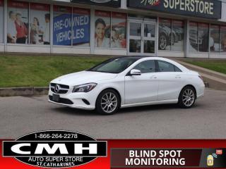 <b>4MATIC !! NAVIGATION, REAR CAMERA, BLIND SPOT, ATTENTION ASSIST, BLUETOOTH, STEERING WHEEL AUDIO CONTROLS, PADDLE SHIFTERS, PANORAMIC SUNROOF, LEATHER, POWER SEAT W/ MEMORY, HEATED SEATS, DUAL CLIMATE CONTROL, RAIN SENSING WIPERS, 17-IN ALLOY WHEELS</b><br>      This  2018 Mercedes-Benz CLA is for sale today. <br> <br>Sleek, taut and exceptionally aerodynamic, the CLAs flowing curves are enticing from every angle. Frameless door glass, expressive sculpting and a confident stance define it as a true and truly modern Mercedes-Benz coupe. Four doors and a surprisingly roomy trunk make it a dream car you can enjoy every day.This  sedan has 94,241 kms. Its  white in colour  . It has an automatic transmission and is powered by a  208HP 2.0L 4 Cylinder Engine. <br> <br> Our CLAs trim level is 250 4MATIC Coupe. This beautifully sculpted CLA the added safety of Mercedes-Benz 4MATIC all-wheel drive. Options and features include comfort ride suspension, rear fog lamps, an 8 speaker stereo with a 7 inch display, power adjustable front heated seats upholstered in Artico leather, leather and metal multi-functional steering wheel, dual zone automatic climate control, remote key-less entry with four door illuminated entry, forward collision warning with brake assist, child-seat sensors, a rear view camera and much more. This vehicle has been upgraded with the following features: Back Up Camera, Leather Seats, Heated Front Seats, Drivers Power Seat, Memory Seat, Navigation, Panoramic Roof. <br> <br>To apply right now for financing use this link : <a href=https://www.cmhniagara.com/financing/ target=_blank>https://www.cmhniagara.com/financing/</a><br><br> <br/><br>Trade-ins are welcome! Financing available OAC ! Price INCLUDES a valid safety certificate! Price INCLUDES a 60-day limited warranty on all vehicles except classic or vintage cars. CMH is a Full Disclosure dealer with no hidden fees. We are a family-owned and operated business for over 30 years! o~o
