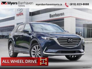<b>Navigation,  Leather Seats,  Cooled Seats,  Sunroof,  Power Liftgate!</b><br> <br>  Compare at $35254 - Our Live Market Price is just $33898! <br> <br>   You can expect exhilarating power and superb fuel economy alongside stunning design and a finely crafted interior in this gorgeous 2020 Mazda CX-9. This  2020 Mazda CX-9 is for sale today in Ottawa. <br> <br>Whether you love the technological innovation behind the 2020 Mazda CX-9 or whether you love the way it looks, the CX-9 is crafted to deliver a superbly rich driving experience. Be it everyday commutes or once in a lifetime cross-country treks, driving solo or with friends and family, the CX-9 pairs award-winning technology with elegant finishes and premium features for unforgettable moments behind the wheel.This  SUV has 61,371 kms. Its  blue in colour  . It has an automatic transmission and is powered by a  227HP 2.5L 4 Cylinder Engine.  It may have some remaining factory warranty, please check with dealer for details. <br> <br> Our CX-9s trim level is GT. Upgrading to this GT is a great choice as it comes with features like a larger 9 inch touchscreen with navigation, Apple CarPlay and Android Auto, a Bose premium audio system, lane keep assist and lane departure warning, adaptive cruise control, head up display, power liftgate, heated steering wheel, a proximity key and a power sunroof. You will also get heated and cooled leather seats, stylish aluminum wheels, a 360 degree camera, tri zone automatic climate control, LED lighting, reclining second row seats and power front seats. Additional safety features include forward obstruction warning, pedestrian detection, full range active braking assist, high beam control plus advanced blind spot monitoring. This vehicle has been upgraded with the following features: Navigation,  Leather Seats,  Cooled Seats,  Sunroof,  Power Liftgate,  Heated Steering Wheels,  Premium Audio. <br> <br>To apply right now for financing use this link : <a href=https://www.myersbarrhaventoyota.ca/quick-approval/ target=_blank>https://www.myersbarrhaventoyota.ca/quick-approval/</a><br><br> <br/><br> Buy this vehicle now for the lowest bi-weekly payment of <b>$259.25</b> with $0 down for 84 months @ 9.99% APR O.A.C. ( Plus applicable taxes -  Plus applicable fees   ).  See dealer for details. <br> <br>At Myers Barrhaven Toyota we pride ourselves in offering highly desirable pre-owned vehicles. We truly hand pick all our vehicles to offer only the best vehicles to our customers. No two used cars are alike, this is why we have our trained Toyota technicians highly scrutinize all our trade ins and purchases to ensure we can put the Myers seal of approval. Every year we evaluate 1000s of vehicles and only 10-15% meet the Myers Barrhaven Toyota standards. At the end of the day we have mutual interest in selling only the best as we back all our pre-owned vehicles with the Myers *LIFETIME ENGINE TRANSMISSION warranty. Thats right *LIFETIME ENGINE TRANSMISSION warranty, were in this together! If we dont have what youre looking for not to worry, our experienced buyer can help you find the car of your dreams! Ever heard of getting top dollar for your trade but not really sure if you were? Here we leave nothing to chance, every trade-in we appraise goes up onto a live online auction and we get buyers coast to coast and in the USA trying to bid for your trade. This means we simultaneously expose your car to 1000s of buyers to get you top trade in value. <br>We service all makes and models in our new state of the art facility where you can enjoy the convenience of our onsite restaurant, service loaners, shuttle van, free Wi-Fi, Enterprise Rent-A-Car, on-site tire storage and complementary drink. Come see why many Toyota owners are making the switch to Myers Barrhaven Toyota. <br>*LIFETIME ENGINE TRANSMISSION WARRANTY NOT AVAILABLE ON VEHICLES WITH KMS EXCEEDING 140,000KM, VEHICLES 8 YEARS & OLDER, OR HIGHLINE BRAND VEHICLE(eg. BMW, INFINITI. CADILLAC, LEXUS...) o~o
