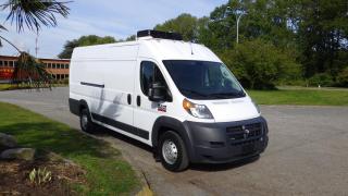 2017 RAM Promaster 3500 High Roof Tradesman 159-inch WheelBase Refrigerated  Cargo Van, 3.6L V6 Gas engine, 6 cylinder, 2 door, automatic, FWD, 4-Wheel ABS, cruise control, air conditioning, AM/FM radio, power door locks, power windows, white exterior, black interior, cloth. $49,530.00 plus $375 processing fee, $49,905.00 total payment obligation before taxes.  Listing report, warranty, contract commitment cancellation fee, financing available on approved credit (some limitations and exceptions may apply). All above specifications and information is considered to be accurate but is not guaranteed and no opinion or advice is given as to whether this item should be purchased. We do not allow test drives due to theft, fraud and acts of vandalism. Instead we provide the following benefits: Complimentary Warranty (with options to extend), Limited Money Back Satisfaction Guarantee on Fully Completed Contracts, Contract Commitment Cancellation, and an Open-Ended Sell-Back Option. Ask seller for details or call 604-522-REPO(7376) to confirm listing availability.