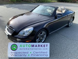 Used 2008 Lexus SC 430 LOCAL, ONE OWNER, SVC HISTORY, FINANCING, WARRANTY, INSPECTED W/BCAA MEMBERSHIP! for sale in Surrey, BC