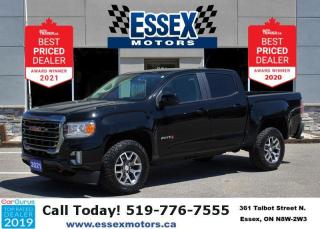 Used 2021 GMC Canyon AT4*4x4*Heated Leather*CarPlay*OnStar*Rear Cam for sale in Essex, ON