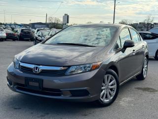 Used 2012 Honda Civic EX / 5 SPEED / SUNROOF / ALLOYS / BLUETOOTH for sale in Bolton, ON
