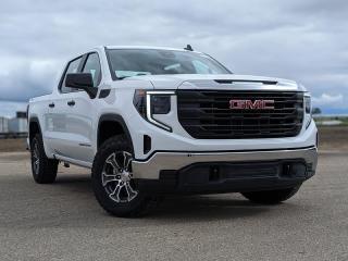 <br> <br> This 2024 Sierra 1500 is engineered for ultra-premium comfort, offering high-tech upgrades, beautiful styling, authentic materials and thoughtfully crafted details. <br> <br>This 2024 GMC Sierra 1500 stands out in the midsize pickup truck segment, with bold proportions that create a commanding stance on and off road. Next level comfort and technology is paired with its outstanding performance and capability. Inside, the Sierra 1500 supports you through rough terrain with expertly designed seats and robust suspension. This amazing 2024 Sierra 1500 is ready for whatever.<br> <br> This summit white Crew Cab 4X4 pickup has an automatic transmission and is powered by a 355HP 5.3L 8 Cylinder Engine.<br> <br> Our Sierra 1500s trim level is Pro. This GMC Sierra 1500 Pro comes with some excellent features such as a 7 inch touchscreen display with Apple CarPlay and Android Auto, wireless streaming audio, cruise control and easy to clean rubber floors. Additionally, this pickup truck also comes with a locking tailgate, a rear vision camera, StabiliTrak, air conditioning and teen driver technology. This vehicle has been upgraded with the following features: Apple Carplay, Android Auto, Cruise Control, Rear View Camera, Touch Screen, Streaming Audio, Teen Driver. <br><br> <br/><br>Contact our Sales Department today by: <br><br>Phone: 1 (306) 882-2691 <br><br>Text: 1-306-800-5376 <br><br>- Want to trade your vehicle? Make the drive and well have it professionally appraised, for FREE! <br><br>- Financing available! Onsite credit specialists on hand to serve you! <br><br>- Apply online for financing! <br><br>- Professional, courteous, and friendly staff are ready to help you get into your dream ride! <br><br>- Call today to book your test drive! <br><br>- HUGE selection of new GMC, Buick and Chevy Vehicles! <br><br>- Fully equipped service shop with GM certified technicians <br><br>- Full Service Quick Lube Bay! Drive up. Drive in. Drive out! <br><br>- Best Oil Change in Saskatchewan! <br><br>- Oil changes for all makes and models including GMC, Buick, Chevrolet, Ford, Dodge, Ram, Kia, Toyota, Hyundai, Honda, Chrysler, Jeep, Audi, BMW, and more! <br><br>- Rosetowns ONLY Quick Lube Oil Change! <br><br>- 24/7 Touchless car wash <br><br>- Fully stocked parts department featuring a large line of in-stock winter tires! <br> <br><br><br>Rosetown Mainline Motor Products, also known as Mainline Motors is the ORIGINAL King Of Trucks, featuring Chevy Silverado, GMC Sierra, Buick Enclave, Chevy Traverse, Chevy Equinox, Chevy Cruze, GMC Acadia, GMC Terrain, and pre-owned Chevy, GMC, Buick, Ford, Dodge, Ram, and more, proudly serving Saskatchewan. As part of the Mainline Automotive Group of Dealerships in Western Canada, we are also committed to servicing customers anywhere in Western Canada! We have a huge selection of cars, trucks, and crossover SUVs, so if youre looking for your next new GMC, Buick, Chevrolet or any brand on a used vehicle, dont hesitate to contact us online, give us a call at 1 (306) 882-2691 or swing by our dealership at 506 Hyw 7 W in Rosetown, Saskatchewan. We look forward to getting you rolling in your next new or used vehicle! <br> <br><br><br>* Vehicles may not be exactly as shown. Contact dealer for specific model photos. Pricing and availability subject to change. All pricing is cash price including fees. Taxes to be paid by the purchaser. While great effort is made to ensure the accuracy of the information on this site, errors do occur so please verify information with a customer service rep. This is easily done by calling us at 1 (306) 882-2691 or by visiting us at the dealership. <br><br> Come by and check out our fleet of 50+ used cars and trucks and 150+ new cars and trucks for sale in Rosetown. o~o