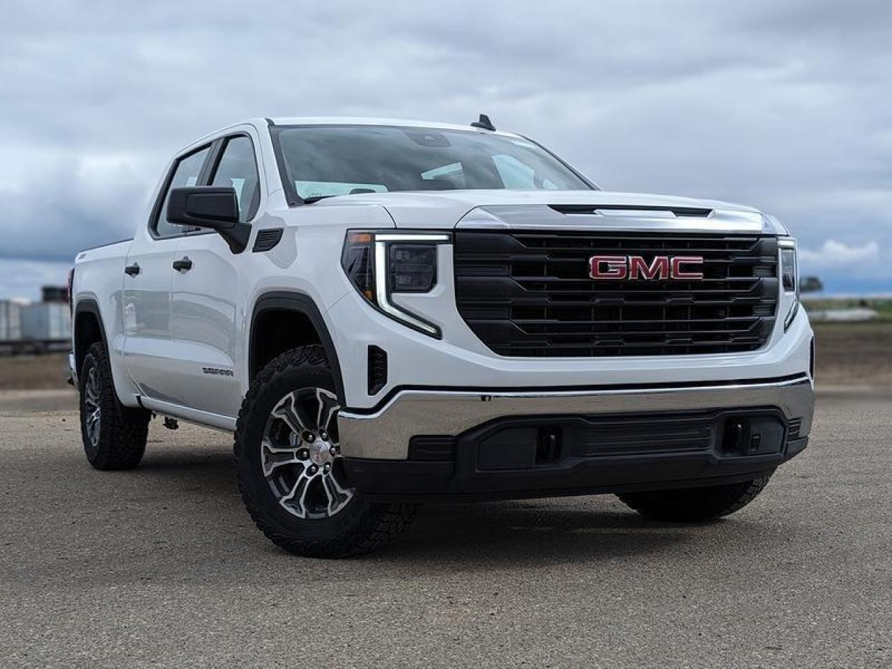 <br> <br> No matter where youâ??re heading or what tasks need tackling, thereâ??s a premium and capable Sierra 1500 thatâ??s perfect for you. <br> <br>This 2024 GMC Sierra 1500 stands out in the midsize pickup truck segment, with bold proportions that create a commanding stance on and off road. Next level comfort and technology is paired with its outstanding performance and capability. Inside, the Sierra 1500 supports you through rough terrain with expertly designed seats and robust suspension. This amazing 2024 Sierra 1500 is ready for whatever.<br> <br> This summit white Crew Cab 4X4 pickup has an automatic transmission and is powered by a 355HP 5.3L 8 Cylinder Engine.<br> <br> Our Sierra 1500s trim level is Pro. This GMC Sierra 1500 Pro comes with some excellent features such as a 7 inch touchscreen display with Apple CarPlay and Android Auto, wireless streaming audio, cruise control and easy to clean rubber floors. Additionally, this pickup truck also comes with a locking tailgate, a rear vision camera, StabiliTrak, air conditioning and teen driver technology. This vehicle has been upgraded with the following features: Apple Carplay, Android Auto, Cruise Control, Rear View Camera, Touch Screen, Streaming Audio, Teen Driver. <br><br> <br/><br>Contact our Sales Department today by: <br><br>Phone: 1 (306) 882-2691 <br><br>Text: 1-306-800-5376 <br><br>- Want to trade your vehicle? Make the drive and well have it professionally appraised, for FREE! <br><br>- Financing available! Onsite credit specialists on hand to serve you! <br><br>- Apply online for financing! <br><br>- Professional, courteous, and friendly staff are ready to help you get into your dream ride! <br><br>- Call today to book your test drive! <br><br>- HUGE selection of new GMC, Buick and Chevy Vehicles! <br><br>- Fully equipped service shop with GM certified technicians <br><br>- Full Service Quick Lube Bay! Drive up. Drive in. Drive out! <br><br>- Best Oil Change in Saskatchewan! <br><br>- Oil changes for all makes and models including GMC, Buick, Chevrolet, Ford, Dodge, Ram, Kia, Toyota, Hyundai, Honda, Chrysler, Jeep, Audi, BMW, and more! <br><br>- Rosetowns ONLY Quick Lube Oil Change! <br><br>- 24/7 Touchless car wash <br><br>- Fully stocked parts department featuring a large line of in-stock winter tires! <br> <br><br><br>Rosetown Mainline Motor Products, also known as Mainline Motors is the ORIGINAL King Of Trucks, featuring Chevy Silverado, GMC Sierra, Buick Enclave, Chevy Traverse, Chevy Equinox, Chevy Cruze, GMC Acadia, GMC Terrain, and pre-owned Chevy, GMC, Buick, Ford, Dodge, Ram, and more, proudly serving Saskatchewan. As part of the Mainline Automotive Group of Dealerships in Western Canada, we are also committed to servicing customers anywhere in Western Canada! We have a huge selection of cars, trucks, and crossover SUVs, so if youre looking for your next new GMC, Buick, Chevrolet or any brand on a used vehicle, dont hesitate to contact us online, give us a call at 1 (306) 882-2691 or swing by our dealership at 506 Hyw 7 W in Rosetown, Saskatchewan. We look forward to getting you rolling in your next new or used vehicle! <br> <br><br><br>* Vehicles may not be exactly as shown. Contact dealer for specific model photos. Pricing and availability subject to change. All pricing is cash price including fees. Taxes to be paid by the purchaser. While great effort is made to ensure the accuracy of the information on this site, errors do occur so please verify information with a customer service rep. This is easily done by calling us at 1 (306) 882-2691 or by visiting us at the dealership. <br><br> Come by and check out our fleet of 50+ used cars and trucks and 140+ new cars and trucks for sale in Rosetown. o~o