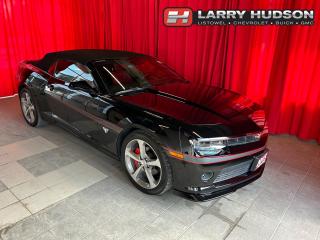 This Chevrolet Camaro 2LT Features a 3.6L Flex Fuel 6-Cylinder Engine, 6-Speed Automatic Transmission, Black Exterior, Adrenaline Red Leather Exterior, Heated Front Sport Bucket Seats, Remote Vehicle Start, Rear Vision Package, Rear Vision Camera, Ultrasonic Rear Parking Assist, Head-Up Display, Universal Home Remote, Colour Touch Radio w/ Navigation, OnStar Turn-by-Turn Navigation, Boston Acoustics® Premium Audio System w/ 245 Watt Amplifier, USB Ports, Leather Wrapped Steering Wheel, Steering Wheel Audio Controls, Front Carpeted Floor Mats, Air Conditioning, Unique Rear Spoiler, Front Fog Lamps, High Intensity Discharge Headlamps, Commemorative Special Edition, Rally Sport Package, Sport Suspension, Tire Inflation Kit, Tire Pressure Monitor, 20 Aluminum Wheels, OnStar Services Available, OnStar Wi-Fi Hotspot Capable, SiriusXM Satellite Radio Services Available. 

<br> <br><i>-- The Larry Hudson Group is a family run automotive organization that has enjoyed growth for over 40 years of business. We have a great selection of new inventory and what we feel are the best reconditioned used cars in Ontario. Hudsons NEED your trade. We can offer you top market value for your current vehicle. Please come and partake in a great buying experience with the Larry Hudson Group in Listowel. FREE CarFax report available with every used vehicle! --</i>