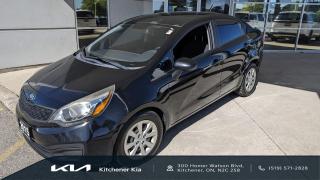 <p>2015 Kia Rio coming fully certified and ready to go!</p>

<p>2 sets of tires, only one previous owner and no accidents – this is a great little car for someone to purchase and enjoy!</p>

<p>Heated seats, AC, power windows/locks and mirrors and lots more.  Super fuel efficient and easy to drive.</p>

<p> </p>

<p>Kitchener Kia’s Used Car Philosophy: Provide each client with an open, honest and transparent used car buying process. With the use of real time pricing software, complimentary Carfax reports and an in-depth safety inspection review, you can rest assured that your used car purchase will offer you the best value and use of your time.</p>

<p>Kitchener Kia proudly serves all neighbouring communities including: Kitchener, Waterloo, Cambridge, Guelph, St. Thomas, Strathroy, Clinton, Owen Sound, Sarnia, Listowel, Woodstock, Grand Bend, Port Stanley, Belmont, Ingersoll, Brantford, Paris, and Chatham.</p>

<p><strong>519-571-2828<br />
sales@kitchenerkia.com</strong></p>
OAC and term subject to bank approval and year of vehicle.