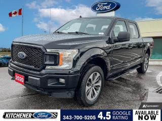 Agate Black Metallic 2020 Ford F-150 XL 4D SuperCrew 2.7L V6 EcoBoost 10-Speed Automatic 4WD 4WD, 20 Machined-Aluminum Wheels, 3.55 Axle Ratio, 4.2 LCD Productivity Screen in Instrument Cluster, 4-Wheel Disc Brakes, 6 Speakers, ABS brakes, Air Conditioning, AM/FM radio, Auto High-beam Headlights, Block heater, Body-Colour Front & Rear Bumpers, Box Side Decal, Box Side STX Decal, Brake assist, Cloth 40/Console/40 Front-Seats, Compass, Cruise Control, Delay-off headlights, Driver door bin, Dual front impact airbags, Dual front side impact airbags, Electronic Stability Control, Equipment Group 101A Mid, Exterior Parking Camera Rear, Fog Lamps, FordPass Connect 4G, Front anti-roll bar, Front reading lights, Front wheel independent suspension, Fully automatic headlights, GVWR: 2,993 kg (6,600 lb) Payload Package, Illuminated entry, Low tire pressure warning, Occupant sensing airbag, Outside temperature display, Overhead airbag, Panic alarm, Passenger door bin, Passenger vanity mirror, Power door mirrors, Power steering, Power windows, Radio: AM/FM Stereo w/Clock & 6 Speakers, Rear step bumper, Rear Window Defrost, Rear Window Fixed Privacy Glass, Remote keyless entry, Security system, Speed-sensing steering, Split folding rear seat, SYNC 3, SYNC Voice Activated Connectivity System, Tachometer, Telescoping steering wheel, Tilt steering wheel, Traction control, Unique Grille w/Ebony Black High-Gloss Mesh, Unique Sport Cloth 40/Console/40 Front-Seats, Variably intermittent wipers, Voltmeter, XL Sport Appearance Package, XL STX Appearance Package.


Reviews:
  * Many owners say the F-150s wide selection of handy and high-tech features plays a major role in its appeal, with the advanced parking and trailer maneuvering systems being common favourites. A commanding driving position, very spacious cabin, and relatively easy-to-use control layouts round out the package. Performance typically rates highly as well, especially from the EcoBoost engines. Source: autoTRADER.ca