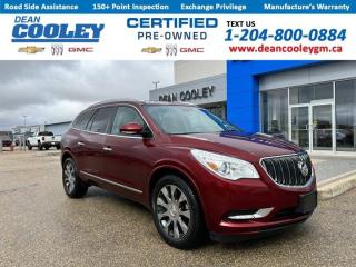 3.6L V6 engine, 6-speed automatic transmission, third-row seating for 7 passengers, heated and cooled seats, remote start, backup camera, navigation, Bluetooth connectivity, power liftgate, cross traffic alert, cruise control, heated steering wheelMeet Bella, the Certified Pre-Owned 2017 Buick Enclave, now available at Dean Cooley GM. Bella is a stylish and spacious SUV, meticulously maintained and ready for new adventures.*Dean Cooleys Comprehensive Service*Our expert service team has ensured that Bella meets the highest standards of quality and reliability. Services performed include a Manitoba Safety Inspection, where she passed with flying colors to ensure compliance with all provincial safety regulations, and a Certified Pre-Owned Inspection, confirming her exceptional quality. Additionally, weve completed an oil and filter change, installed new cabin and engine air filters, and conducted a professional detail with shampoo, making her look and feel like new.*Bellas Standout Features*Bella is packed with premium features designed for comfort, convenience, and safety. Enjoy the power and smooth driving experience provided by her 3.6L V6 engine paired with a 6-speed automatic transmission. With third-row seating for up to seven passengers, Bella offers ample space, making her perfect for families or group travel.For added comfort, Bella comes equipped with heated and cooled seats, a heated steering wheel, and remote start. Stay connected and entertained with her Bluetooth connectivity, navigation system, and a backup camera for enhanced safety and ease of parking. Her power liftgate adds convenience, while the cross-traffic alert and cruise control ensure a safe and relaxed drive.Bella offers a harmonious blend of performance, luxury, and practicality. With her advanced safety features and spacious interior, shes an ideal choice for families, professionals, and anyone seeking a reliable, high-quality SUV. Visit Dean Cooley GM to see Bella for yourself and take the next steps toward making her yours.Why buy a Certified Pre-Owned vehicle at Dean Cooley GM? The answer is simple -- we prioritize your peace of mind. With over two decades of serving the Parkland area, we understand the significance of a high-quality refurbishment process. Thats why we ensure all our pre-owned vehicles undergo a rigorous 150+ point inspection process, surpassing Manitoba Safety requirements. Conducted by our certified technicians, this thorough examination guarantees an exceptional condition inside and out. And when you choose a Certified Pre-Owned vehicle, you gain added benefits including a minimum 3-month or 5,000KM Used Vehicle Limited Warranty, as well as perks like our Exchange Privilege and 24-hour Roadside Assistance for a hassle-free driving experience. Rest assured, our in-house financial experts are committed to simplifying the financing process for any pre-owned vehicle you choose, ensuring personalized solutions tailored to your needs. Visit us today at 1600 Main Street South in Dauphin, where your satisfaction is our top priority. Dealer permit #1693