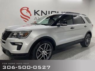 Used 2019 Ford Explorer Sport with 2nd Row Captain Chairs for sale in Moose Jaw, SK