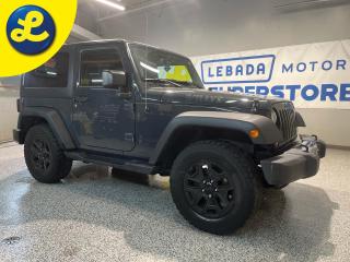 Used 2017 Jeep Wrangler WILLYS 4X4 * Soft Top * Dana 30 Front Axle * 3.21 Rear Axle * Willy hood sticker/grille * Tublar Step Bars * Keyless Entry * Leather Steering Wheel * for sale in Cambridge, ON