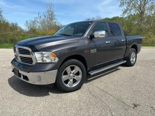 <div>2017 RAM BIG HORN 4x4 crew cab diesel. 188700 kms Touch screen nav. Blue tooth power seats. Chrome package. Spray in liner. This truck is absolutely flawless and has been meticulously maintained sold as is. Plus HST DEALER FOR 38 years . </div>