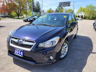 <p><span style=font-family: Segoe UI, sans-serif; font-size: 18px;>***ONE OWNER***VERY LOW MILEAGE***NAVY BLUE ON BLACK ECO FRIENDLY SUBARU HATCHBACK WITH EXTRAORDINARY MILEAGE, EQUIPPED W/ THE VERY FUEL EFFICIENT 4 CYLINDER 2.0L DOHC ENGINE, LOADED WITH ALL-WHEEL DRIVE, HEATED SEATS, AUTOMATIC HEADLIGHTS, BLUETOOTH CONNECTION, POWER LOCKS/WINDOWS AND MIRRORS, AIR CONDITIONING, AM/FM/XD/CD RADIO, CRUISE CONTROL, KEYLESS ENTRY, WARRANTY AND MORE! This vehicle comes certified with all-in pricing excluding HST tax and licensing. Also included is a complimentary 36 days complete coverage safety and powertrain warranty, and one year limited powertrain warranty. Please visit our website at www.bossauto.ca today!</span></p>