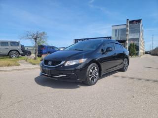 <p>SHARP 2013 HONDA CIVIC EX! VERY CLEAN, LOW KMS, LOCAL ONTARIO TRADE-IN!! BLUE THOOTH, REVERSE CAM, SUNROOF. DRIVES GREAT!! CALL TODAY!!</p><p> </p><p>THE FULL CERTIFICATION COST OF THIS VEICHLE IS AN <strong>ADDITIONAL $690+HST</strong>. THE VEHICLE WILL COME WITH A FULL VAILD SAFETY AND 36 DAY SAFETY ITEM WARRANTY. THE OIL WILL BE CHANGED, ALL FLUIDS TOPPED UP AND FRESHLY DETAILED. WE AT TWIN OAKS AUTO STRIVE TO PROVIDE YOU A HASSLE FREE CAR BUYING EXPERIENCE! WELL HAVE YOU DOWN THE ROAD QUICKLY!!! </p><p><strong>Financing Options Available!</strong></p><p><strong>TO CALL US 905-339-3330 </strong></p><p>We are located @ 2470 ROYAL WINDSOR DRIVE (BETWEEN FORD DR AND WINSTON CHURCHILL) OAKVILLE, ONTARIO L6J 7Y2</p><p>PLEASE SEE OUR MAIN WEBSITE FOR MORE PICTURES AND CARFAX REPORTS</p><p><span style=font-size: 18pt;>TwinOaksAuto.Com</span></p>