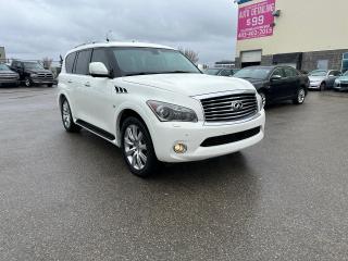 Used 2014 Infiniti QX80 8 PASSENGER | NAV | BACKUP CAM | LEATHER | $0 DOWN for sale in Calgary, AB