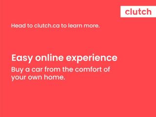 Clutch is an online automotive retailer that is bringing trust, transparency, and convenience to Canadian used car shoppers. Our website, clutch.ca, replaces commissioned salespeople and high-pressure showrooms typical of traditional dealerships with high-definition studio photos, 210-point inspection reports, and an online checkout process that allows you to complete your purchase and arrange a contactless delivery all from the comfort of your home. All Clutch cars are backed by a 10-day money-back guarantee.