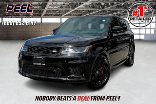 2018 Land Rover Range Rover HSE Dynamic | Sport Supercharged 5.0L V8 | Santorini Black | Black Package | Panoramic Sunroof | Premium Meridian Sound System (825W) | Surround View Camera | Adaptive Cruise Control | Lane Keep Assist | Forward Collision Warning | Blind Spot | 16-Way Memory Front Seats | Drive Pro Pack | Vision Assist Pack | Heads-up Display | 22" Gloss Black Wheels | Red Brake Calipers | Front Console Refrigerator

Killswitch & TAG Anti-theft systems are available
______________________________________________________

Engage & Explore with Peel Chrysler: Whether youre inquiring about our latest offers or seeking guidance, 1-866-652-6197 connects you directly. Dive deeper online or connect with our team to navigate your automotive journey seamlessly.

WE TAKE ALL TRADES & CREDIT. WE SHIP ANYWHERE IN CANADA! OUR TEAM IS READY TO SERVE YOU 7 DAYS! COME SEE WHY NOBODY BEATS A DEAL FROM PEEL! Your Source for ALL make and models used cars and trucks
______________________________________________________

*FREE CarFax (click the link above to check it out at no cost to you!)*

*FULLY CERTIFIED! (Have you seen some of these other dealers stating in their advertisements that certification is an additional fee? NOT HERE! Our certification is already included in our low sale prices to save you more!)

______________________________________________________

Peel Chrysler  A Trusted Destination: Based in Port Credit, Ontario, we proudly serve customers from all corners of Ontario and Canada including Toronto, Oakville, North York, Richmond Hill, Ajax, Hamilton, Niagara Falls, Brampton, Thornhill, Scarborough, Vaughan, London, Windsor, Cambridge, Kitchener, Waterloo, Brantford, Sarnia, Pickering, Huntsville, Milton, Woodbridge, Maple, Aurora, Newmarket, Orangeville, Georgetown, Stouffville, Markham, North Bay, Sudbury, Barrie, Sault Ste. Marie, Parry Sound, Bracebridge, Gravenhurst, Oshawa, Ajax, Kingston, Innisfil and surrounding areas. On our website www.peelchrysler.com, you will find a vast selection of new vehicles including the new and used Ram 1500, 2500 and 3500. Chrysler Grand Caravan, Chrysler Pacifica, Jeep Cherokee, Wrangler and more. All vehicles are priced to sell. We deliver throughout Canada. website or call us 1-866-652-6197. 

Your Journey, Our Commitment: Beyond the transaction, Peel Chrysler prioritizes your satisfaction. While many of our pre-owned vehicles come equipped with two keys, variations might occur based on trade-ins. Regardless, our commitment to quality and service remains steadfast. Experience unmatched convenience with our nationwide delivery options. All advertised prices are for cash sale only. Optional Finance and Lease terms are available. A Loan Processing Fee of $499 may apply to facilitate selected Finance or Lease options. If opting to trade an encumbered vehicle towards a purchase and require Peel Chrysler to facilitate a lien payout on your behalf, a Lien Payout Fee of $299 may apply. Contact us for details. Peel Chrysler Pre-Owned Vehicles come standard with only one key.