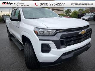 <b>IN STOCK</b><br>  <br> <br>  Whether youre an outdoor enthusiast or urban explorer, this bold and capable 2024 Colorado is your best companion. <br> <br> With robust powertrain options and an incredibly refined interior, this Chevrolet Colorado is simply unstoppable. Boasting a raft of features for supreme off-roading prowess, this truck will take you over all terrain and back, without breaking a sweat. This 2024 Colorado is a great embodiment of versatility, capability and great value.<br> <br> This summit white Crew Cab 4X4 pickup   has an automatic transmission and is powered by a   2.7L 4 Cylinder Engine.<br> <br> Our Colorados trim level is LT. This Colorado LT steps things up with upgraded aluminum wheels, push button start and daytime running lights, along with great standard features such as a vivid 11.3-inch diagonal infotainment screen with Apple CarPlay and Android Auto, remote keyless entry, air conditioning, and a 6-speaker audio system. Safety features include automatic emergency braking, front pedestrian braking, lane keeping assist with lane departure warning, Teen Driver, and forward collision alert with IntelliBeam high beam assist. This vehicle has been upgraded with the following features: 17 Aluminum Wheels. <br><br> <br>To apply right now for financing use this link : <a href=https://creditonline.dealertrack.ca/Web/Default.aspx?Token=b35bf617-8dfe-4a3a-b6ae-b4e858efb71d&Lang=en target=_blank>https://creditonline.dealertrack.ca/Web/Default.aspx?Token=b35bf617-8dfe-4a3a-b6ae-b4e858efb71d&Lang=en</a><br><br> <br/>    5.99% financing for 84 months.  Incentives expire 2024-05-31.  See dealer for details. <br> <br><br> Come by and check out our fleet of 40+ used cars and trucks and 140+ new cars and trucks for sale in Ottawa.  o~o