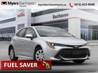 Compare at $25790 - Our Live Market Price is just $24798! <br> <br>   For a practical car, you cant do much better than this fun to drive Toyota Corolla Hatchback. This  2022 Toyota Corolla Hatchback is for sale today in Ottawa. <br> <br>With exhilarating performance and class-leading fuel efficiency, this Toyota Corolla Hatchback is a study in dynamic balance. Dont let that fool you, though. This edgy and rule breaking hatchback is ready to revolutionize the hatchback segment. If you find yourself looking for the next big thing, this Corolla Hatchback is ready to help you find it.This  hatchback has 71,730 kms. Its  silver in colour  . It has an automatic transmission and is powered by a  169HP 2.0L 4 Cylinder Engine. <br> <br>To apply right now for financing use this link : <a href=https://www.myersbarrhaventoyota.ca/quick-approval/ target=_blank>https://www.myersbarrhaventoyota.ca/quick-approval/</a><br><br> <br/><br> Buy this vehicle now for the lowest bi-weekly payment of <b>$189.65</b> with $0 down for 84 months @ 9.99% APR O.A.C. ( Plus applicable taxes -  Plus applicable fees   ).  See dealer for details. <br> <br>At Myers Barrhaven Toyota we pride ourselves in offering highly desirable pre-owned vehicles. We truly hand pick all our vehicles to offer only the best vehicles to our customers. No two used cars are alike, this is why we have our trained Toyota technicians highly scrutinize all our trade ins and purchases to ensure we can put the Myers seal of approval. Every year we evaluate 1000s of vehicles and only 10-15% meet the Myers Barrhaven Toyota standards. At the end of the day we have mutual interest in selling only the best as we back all our pre-owned vehicles with the Myers *LIFETIME ENGINE TRANSMISSION warranty. Thats right *LIFETIME ENGINE TRANSMISSION warranty, were in this together! If we dont have what youre looking for not to worry, our experienced buyer can help you find the car of your dreams! Ever heard of getting top dollar for your trade but not really sure if you were? Here we leave nothing to chance, every trade-in we appraise goes up onto a live online auction and we get buyers coast to coast and in the USA trying to bid for your trade. This means we simultaneously expose your car to 1000s of buyers to get you top trade in value. <br>We service all makes and models in our new state of the art facility where you can enjoy the convenience of our onsite restaurant, service loaners, shuttle van, free Wi-Fi, Enterprise Rent-A-Car, on-site tire storage and complementary drink. Come see why many Toyota owners are making the switch to Myers Barrhaven Toyota. <br>*LIFETIME ENGINE TRANSMISSION WARRANTY NOT AVAILABLE ON VEHICLES WITH KMS EXCEEDING 140,000KM, VEHICLES 8 YEARS & OLDER, OR HIGHLINE BRAND VEHICLE(eg. BMW, INFINITI. CADILLAC, LEXUS...) o~o